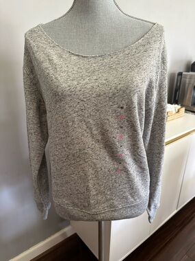 Victoria’s Secret PINK New NWT Merel Gray or Heather Gray Sweatshirt size XS